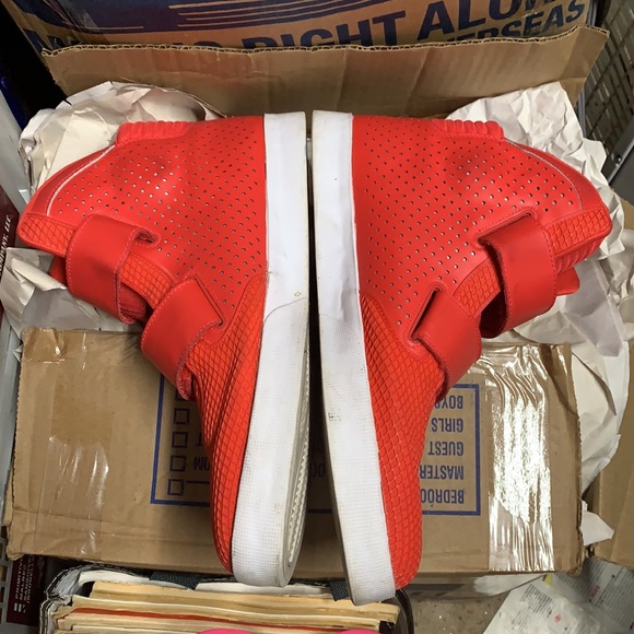 Nike Men's Flystepper 2K3 High Tops Shoes Size 15 Sneakers Red - Picture 2 of 12